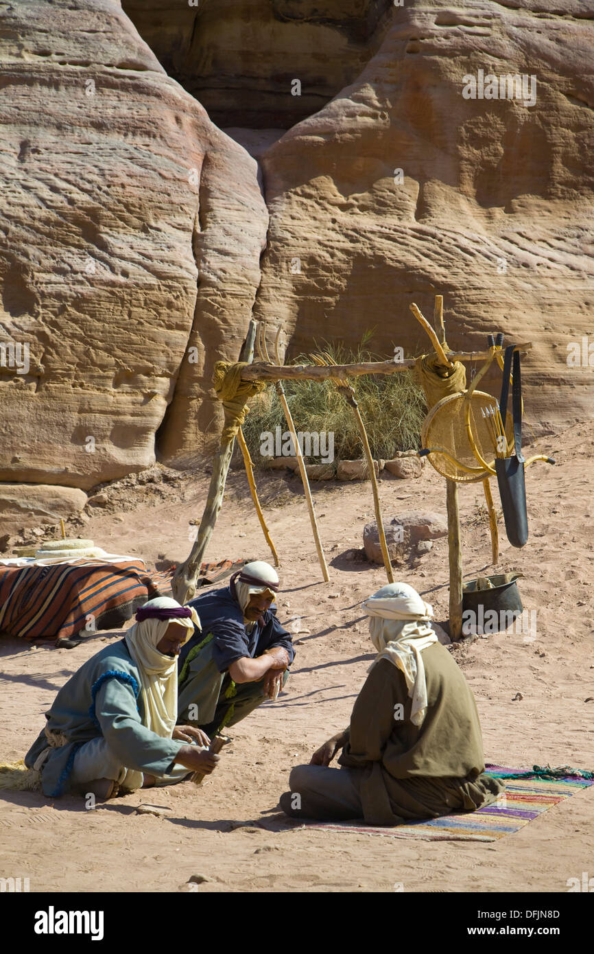 Bedouins interpret the traditions of desert life for visitors to the