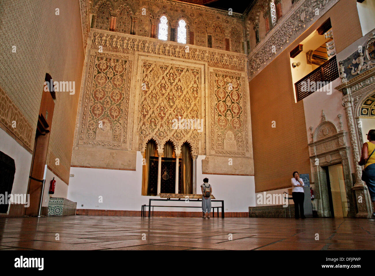 Transit Synagogue, s. XIV, Sephardic Museum, Toledo, Spain. Stock Photo