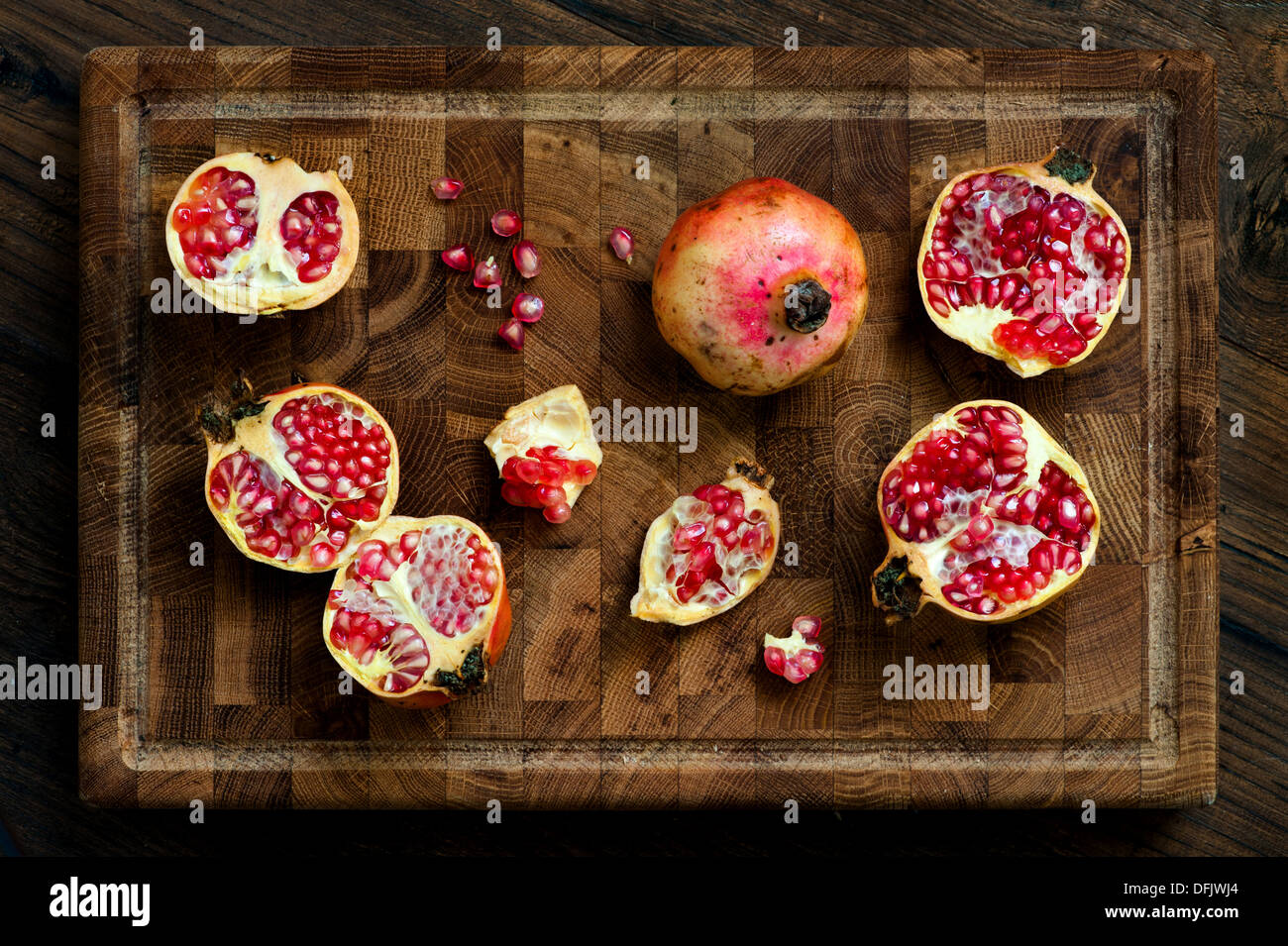 fresh pomegranate fruit Stock Photo