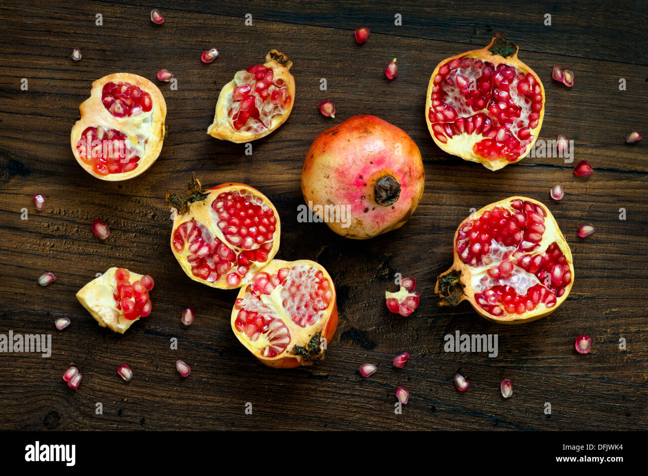 fresh pomegranate fruit Stock Photo