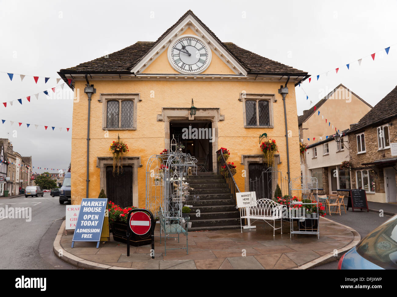 The Market House, Tetbury, Cotswolds, Gloucestershire, England, UK Stock Photo