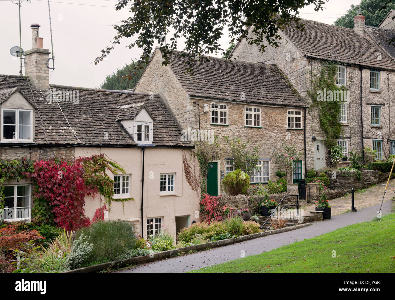 Chipping Steps in Tetbury, Cotswolds, Gloucestershire, England, UK