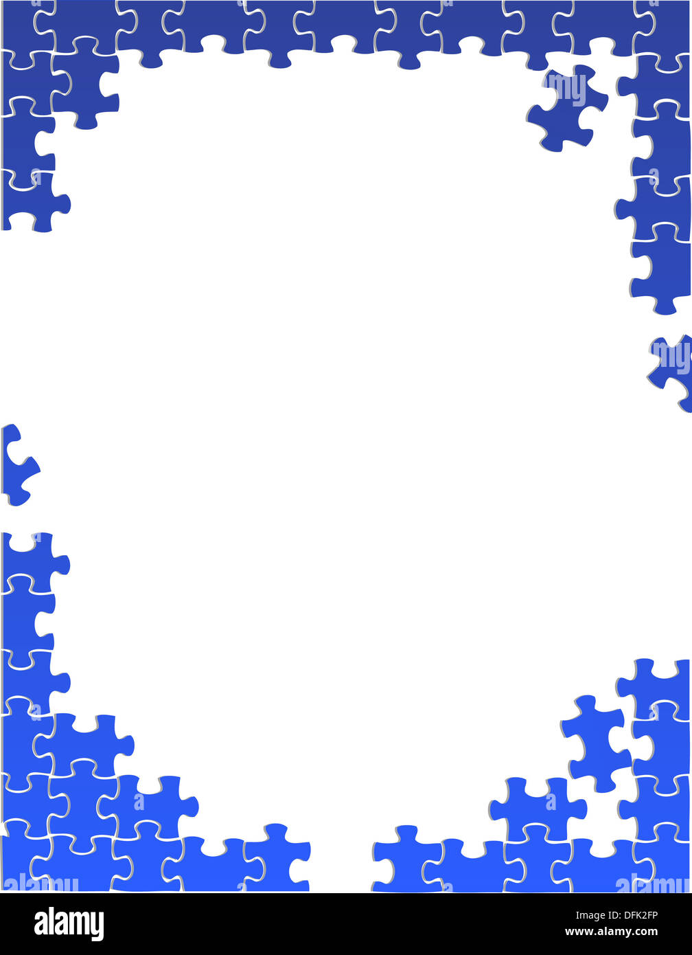 Border puzzle template Stock Photo - Alamy