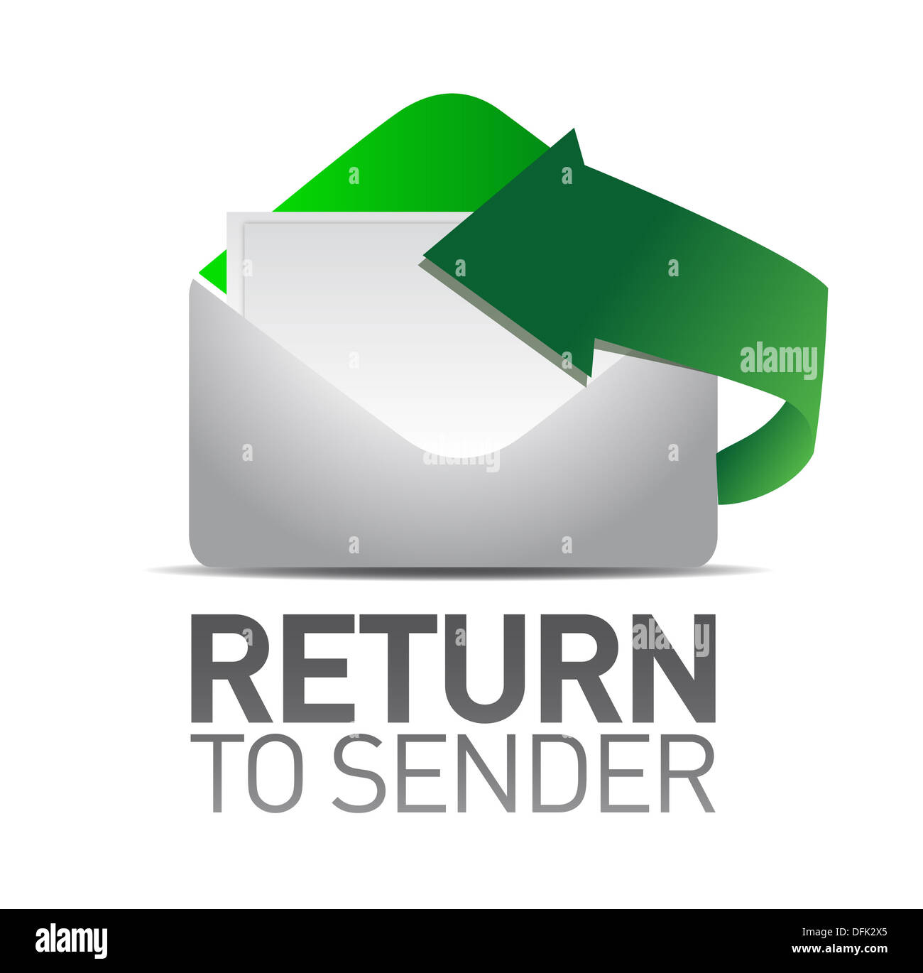 return to sender letter illustration Stock Photo Alamy