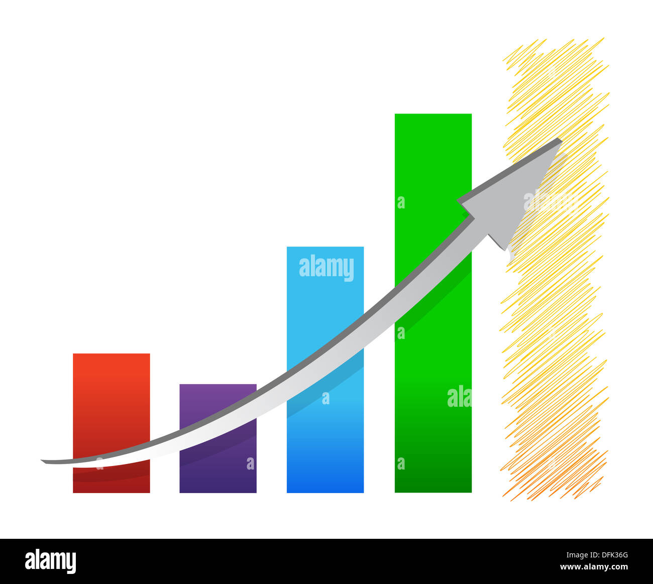 colorful economic recovery graph illustration design Stock Photo Alamy