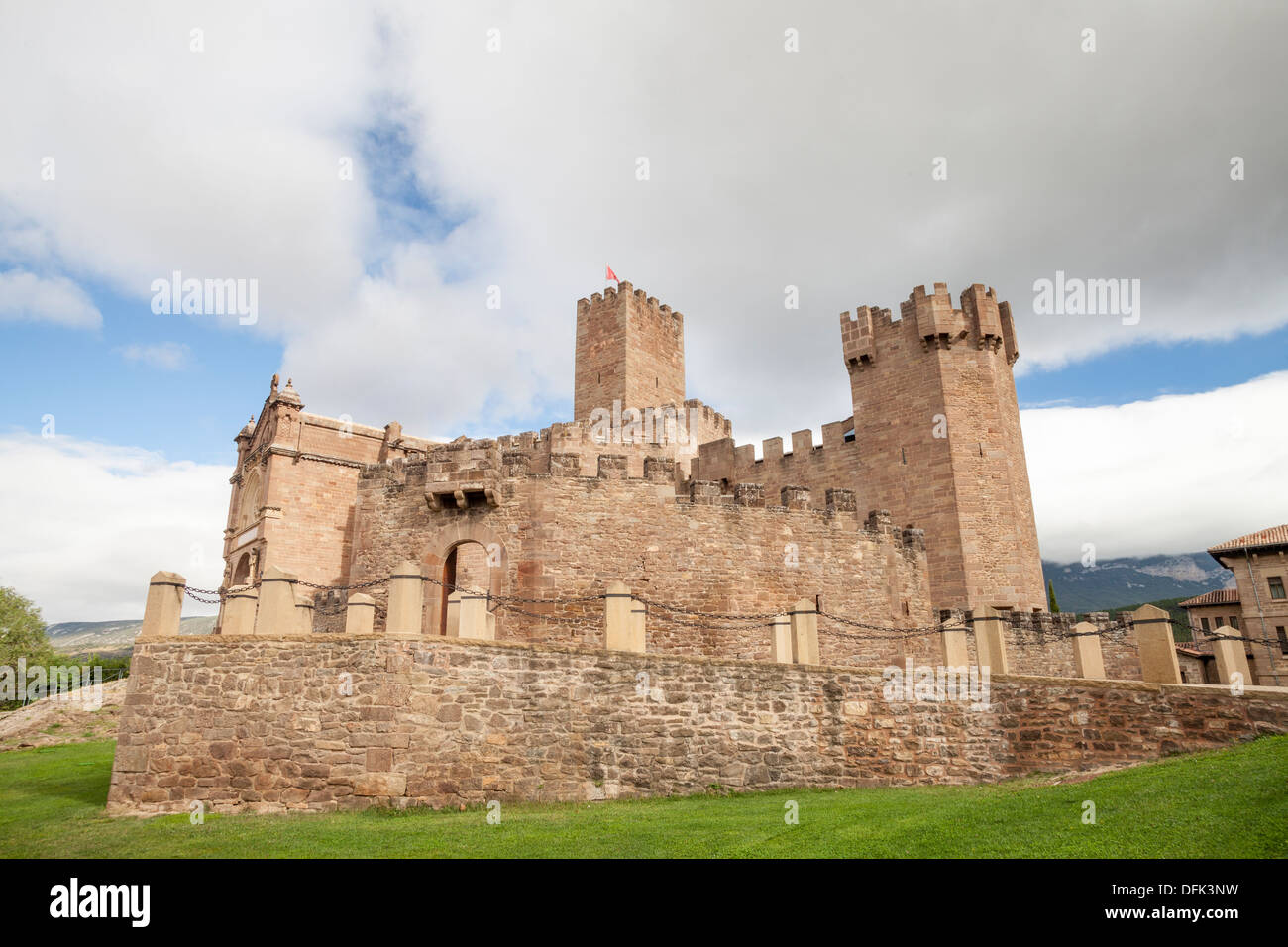 Castle of Javier, Santuary of Javier, Javier, Navarra, Spain Stock Photo
