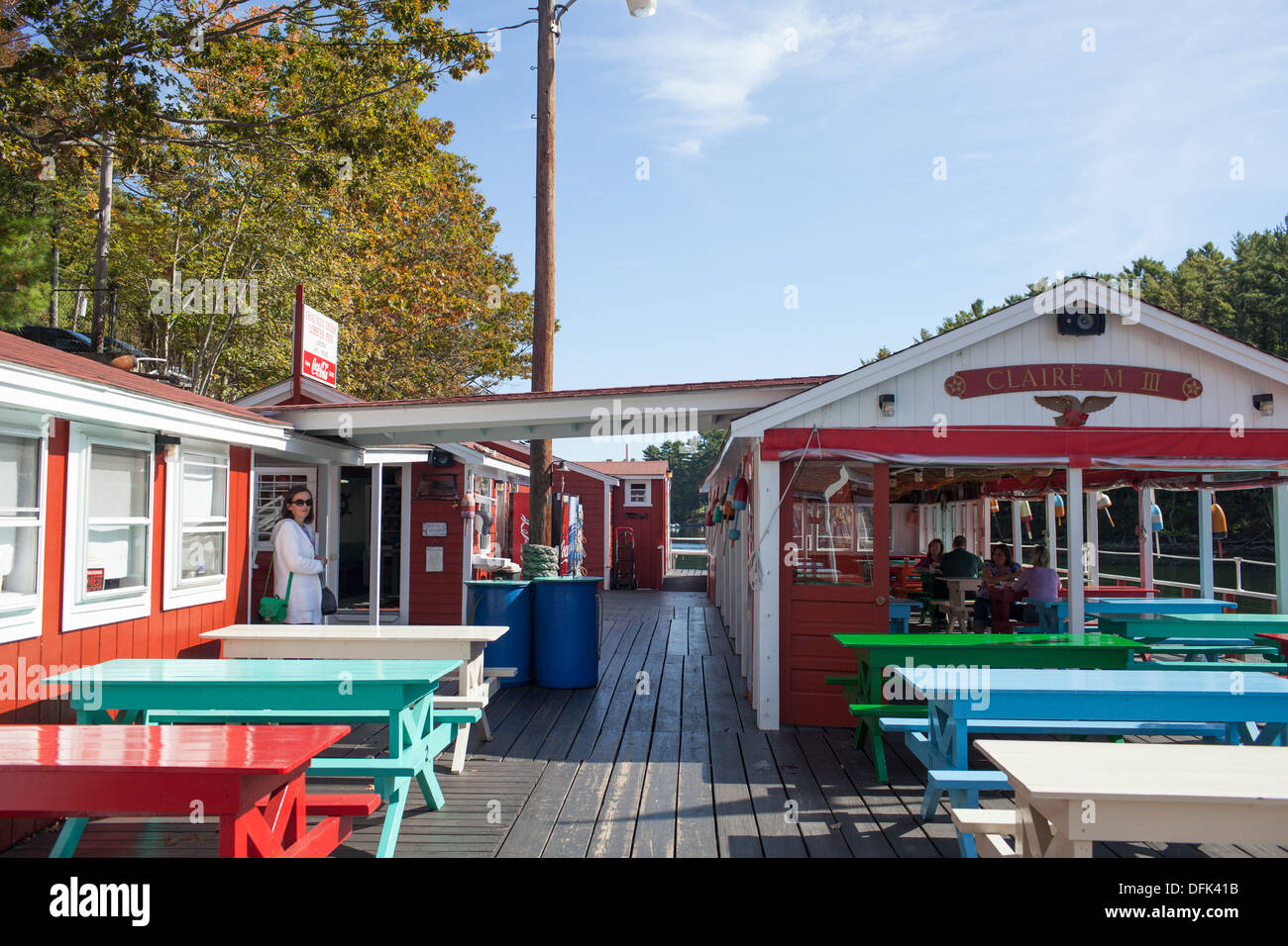 Chauncey Creek Lobster Pier Kittery Point Maine Stock Photo Alamy