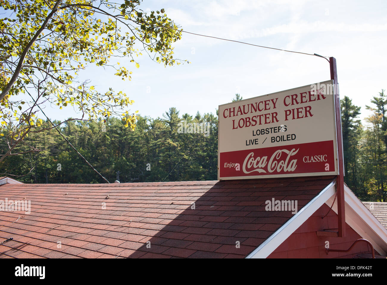 Chauncey Creek Lobster Pier Kittery Point Maine Stock Photo Alamy