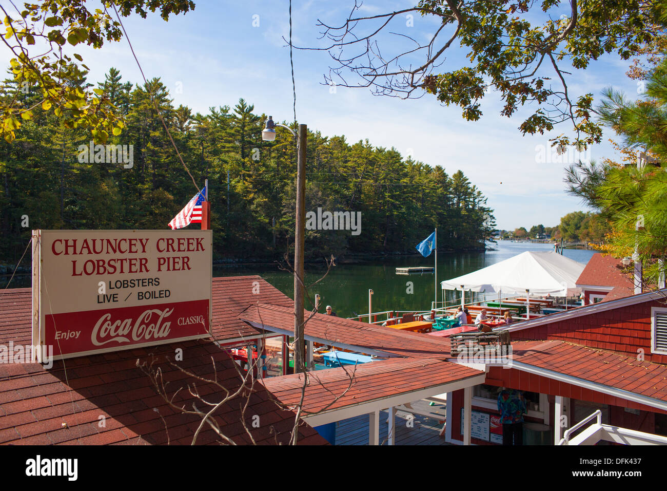 Chauncey Creek Lobster Pier Kittery Point Maine Stock Photo Alamy