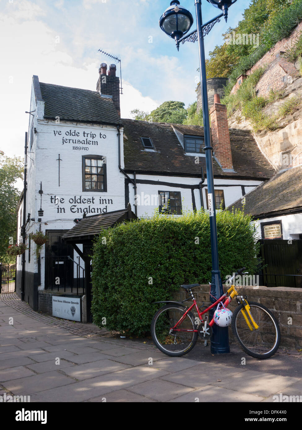 Ye Olde Trip To Jerusalem in Nottingham, UK. One of the oldest pubs in the United Kingdom. Stock Photo