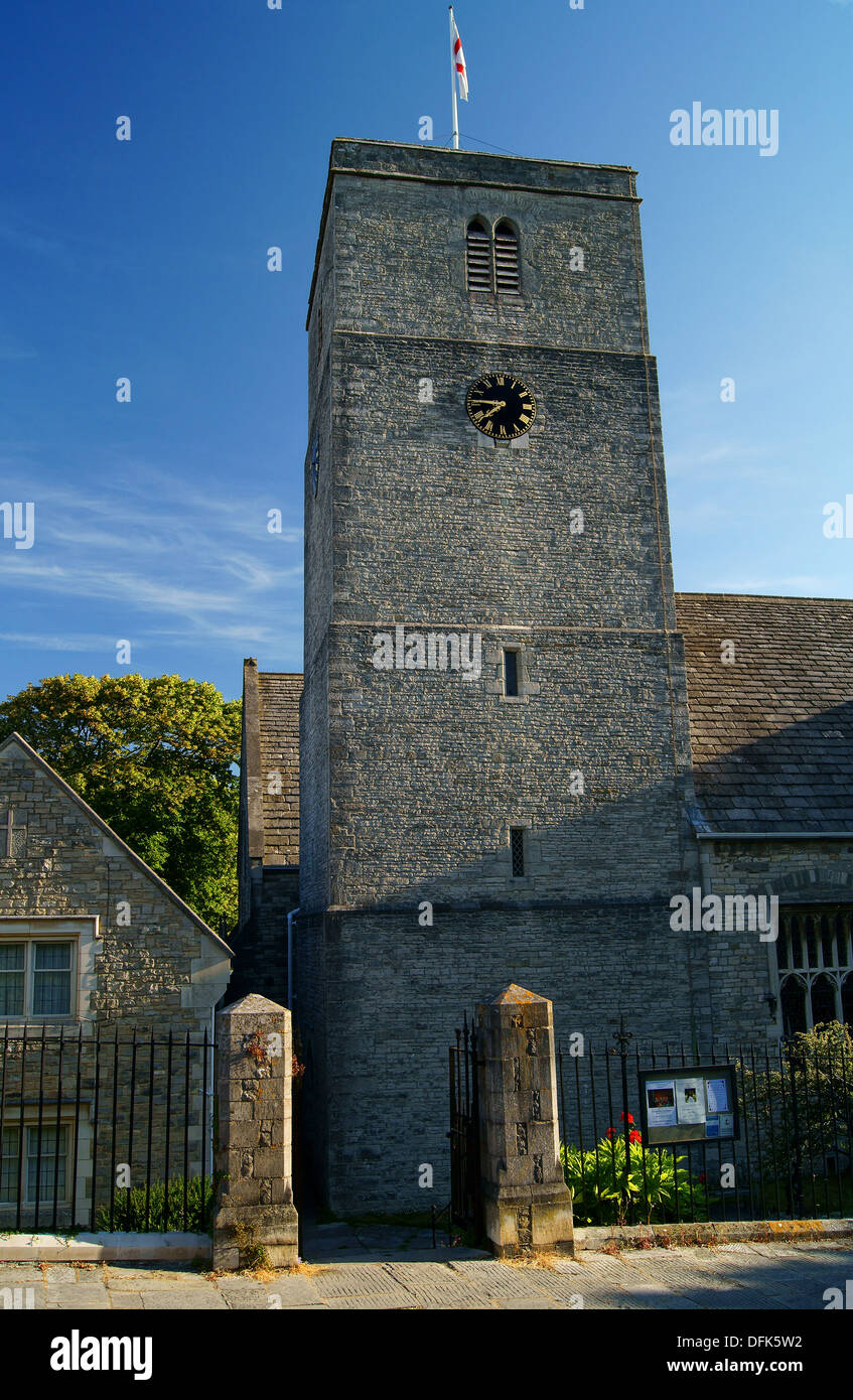 UK,Dorset,Swanage,St Mary's Church Stock Photo Alamy