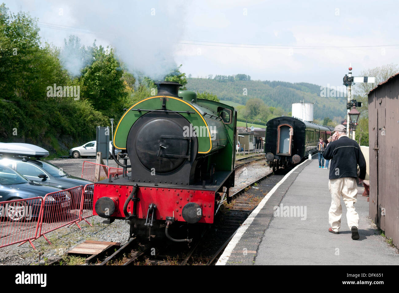 The Gwili Steam Railway at Bronwydd Arms near Carmarthen, South West