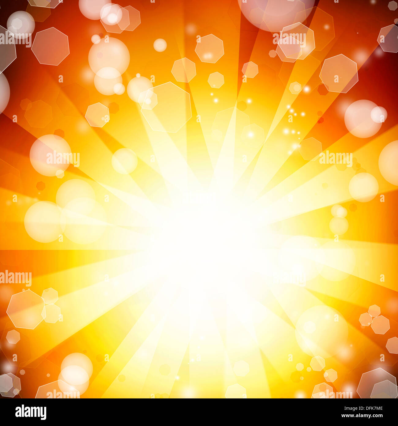 Bright yellow and orange abstract background Stock Photo