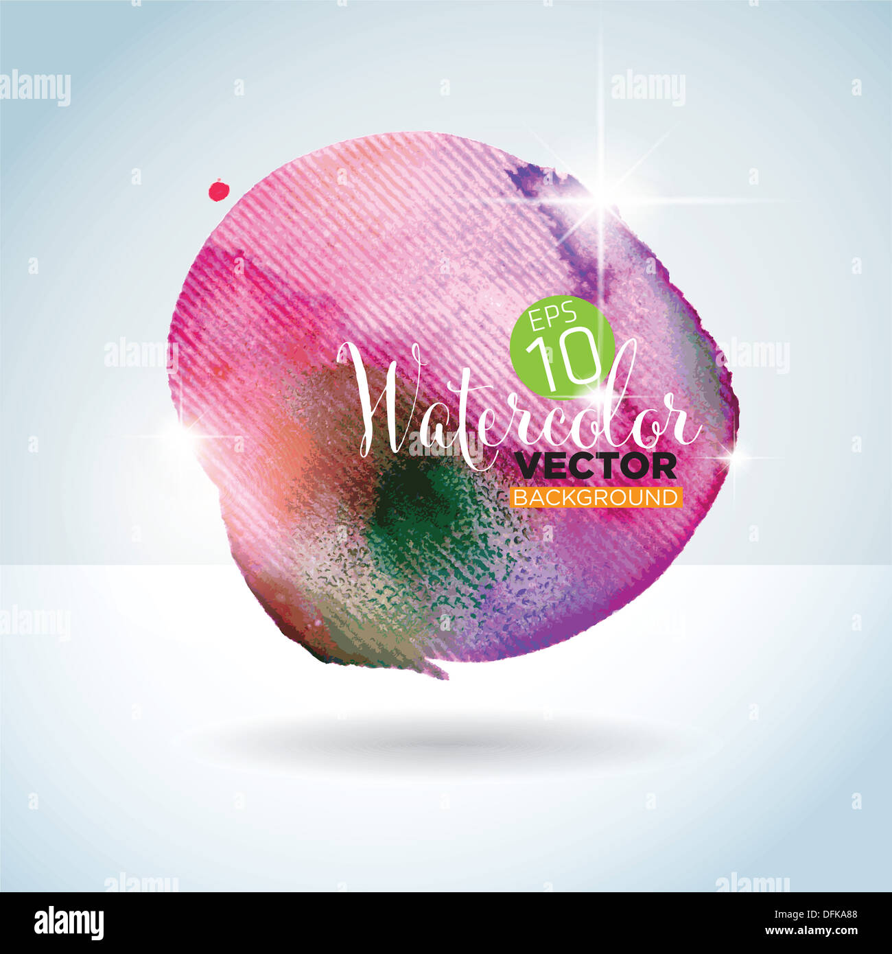 Beautifully stylized vector background with watercolor pattern and ...