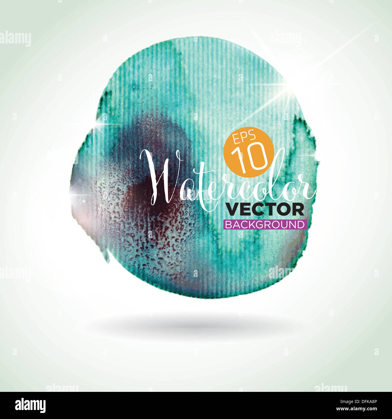 Beautifully stylized vector background with watercolor pattern and ...
