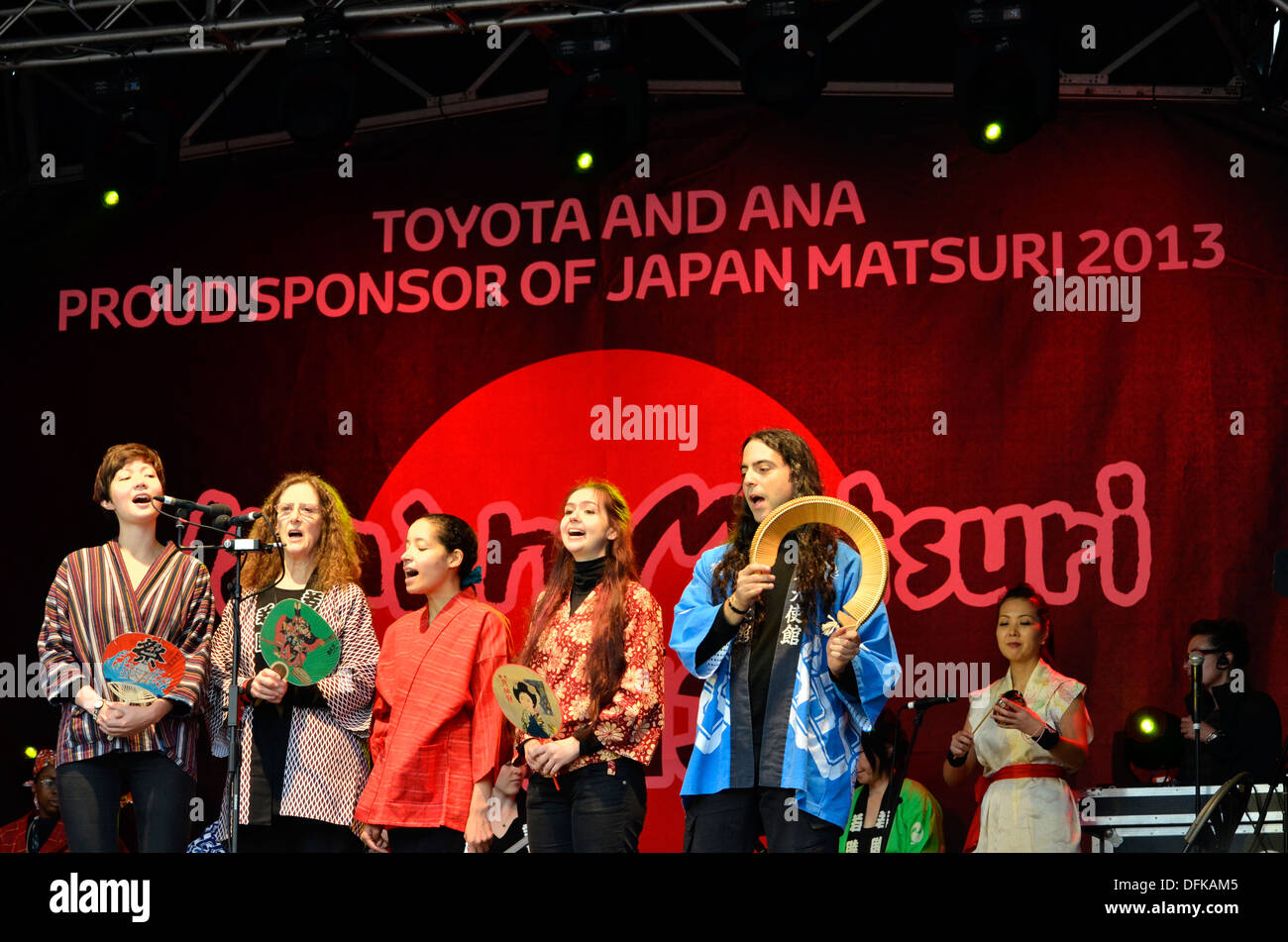 Japan Matsuri 2013 - Japan Culture festival on Trafalgar Square in London, UK Stock Photo