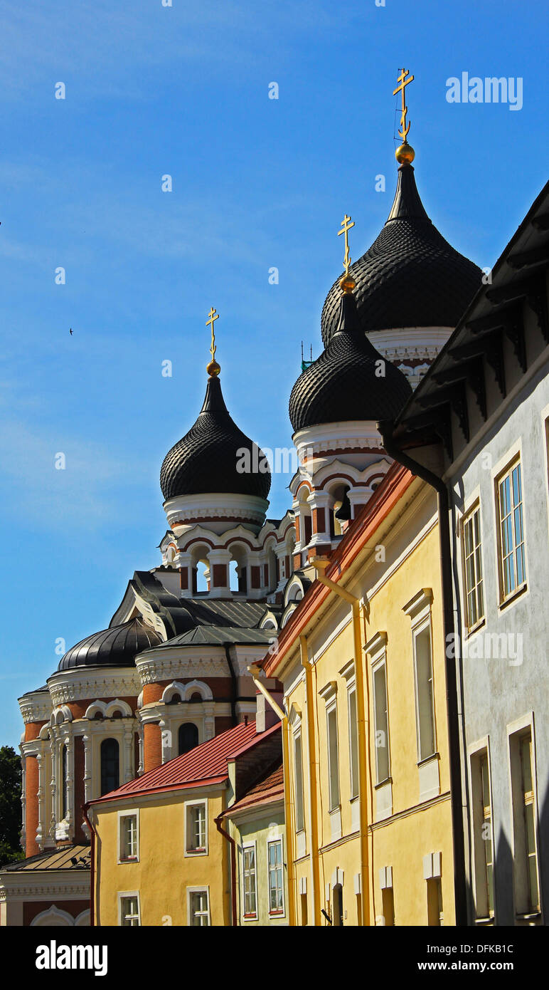 The alexander nevsky cathedral of tallinn is an eastern orthodox hi-res ...