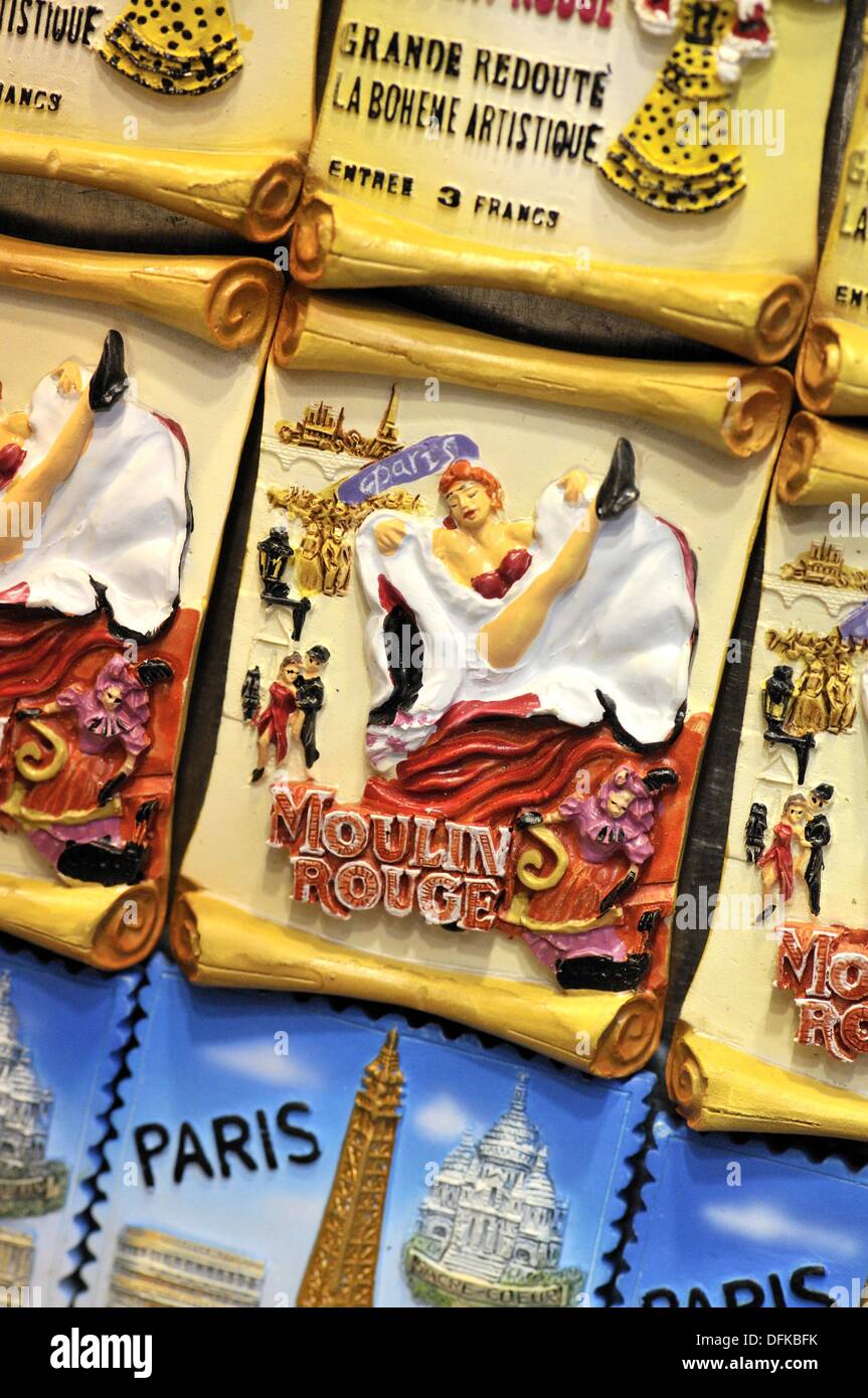 Paris souvenirs fridge France Stock Photo Alamy