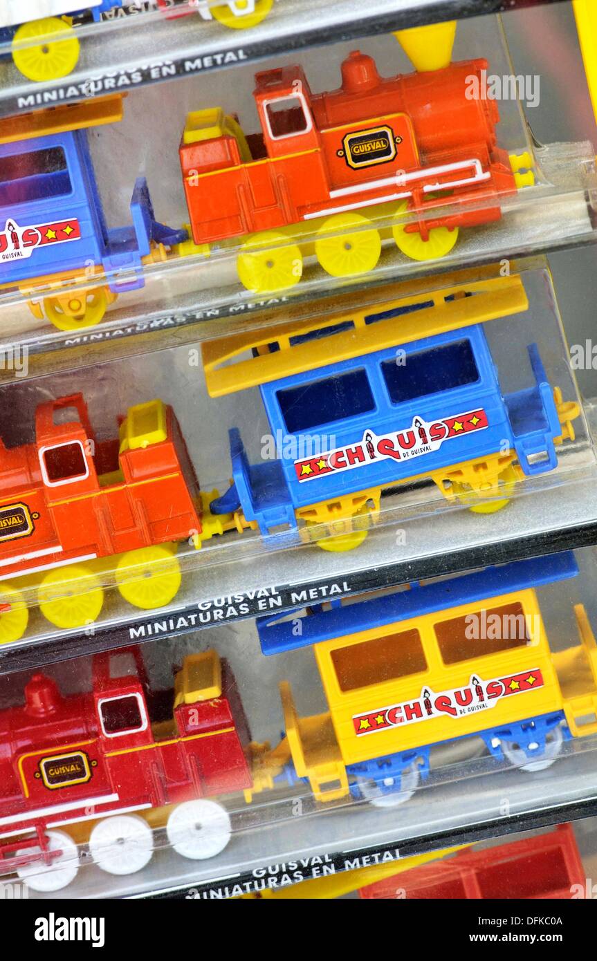Plastic toy trains for sale Stock Photo Alamy