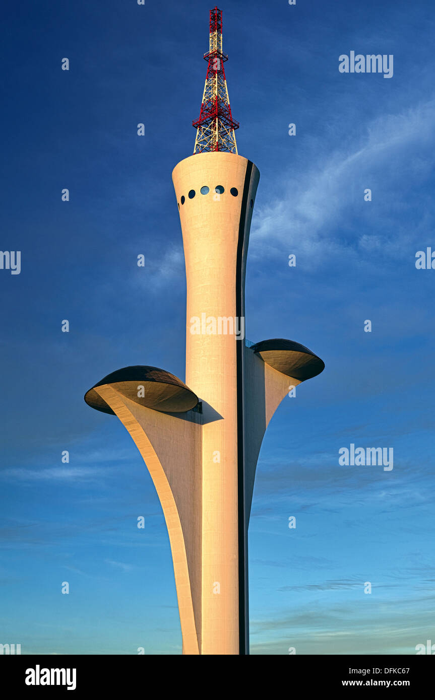 Brazil, Brasilia: Digital TV Tower by Oscar Niemeyer Stock Photo