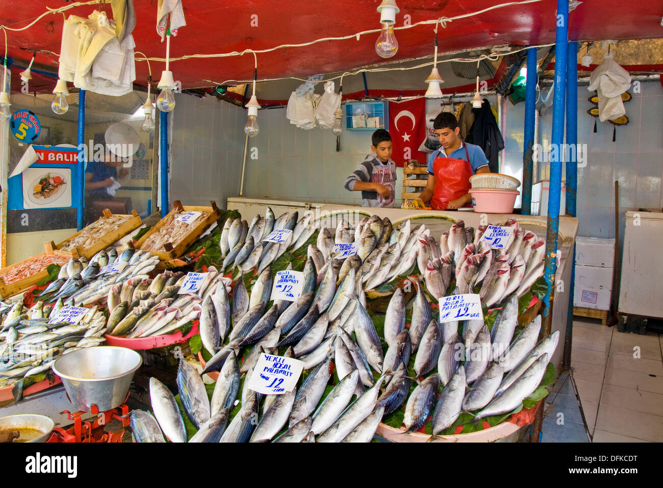 Turkey, Istanbul, Fish market Stock Photo - Alamy