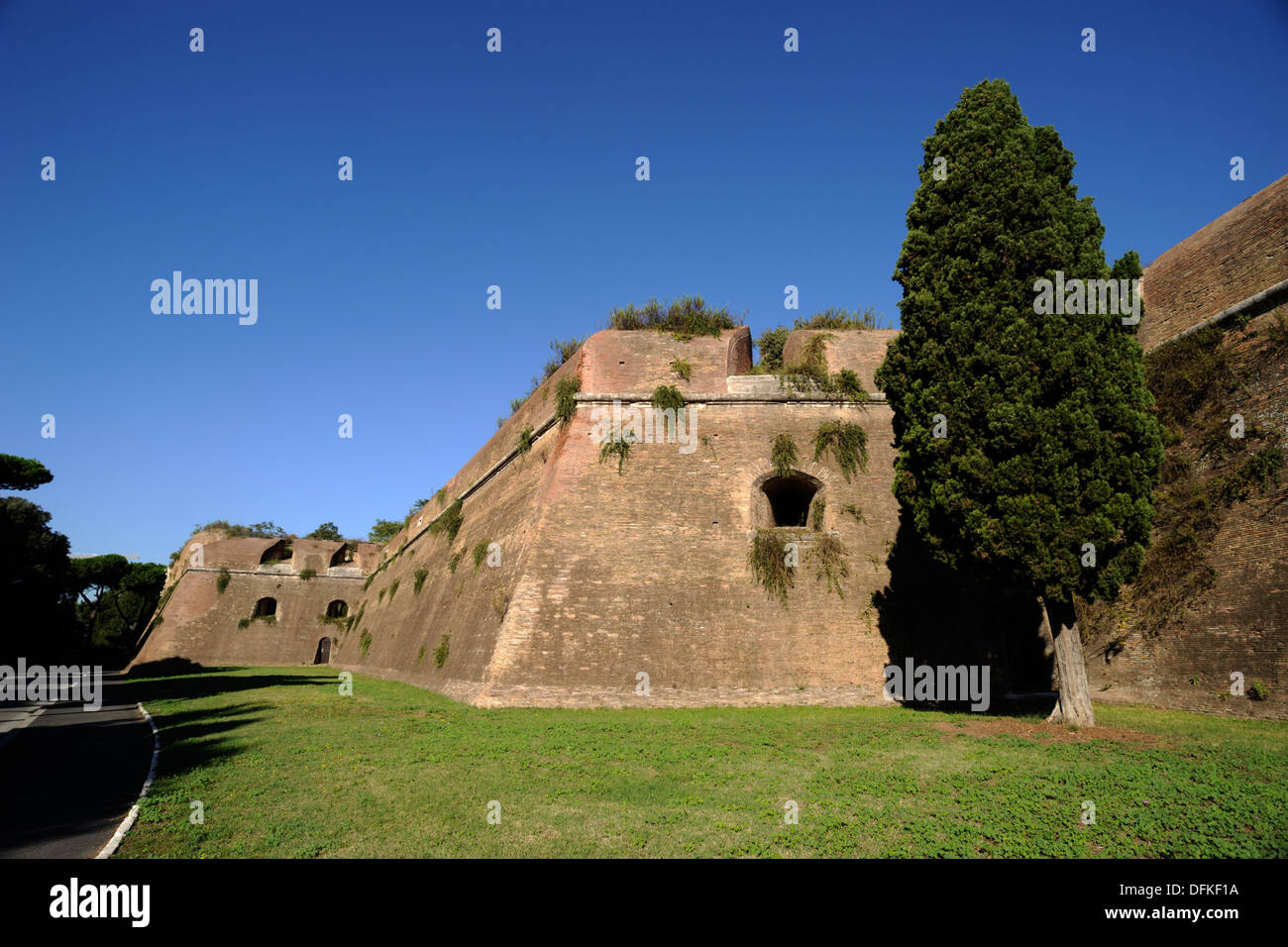 Italy, Rome, Aurelian Walls, Sangallo bastion Stock Photo