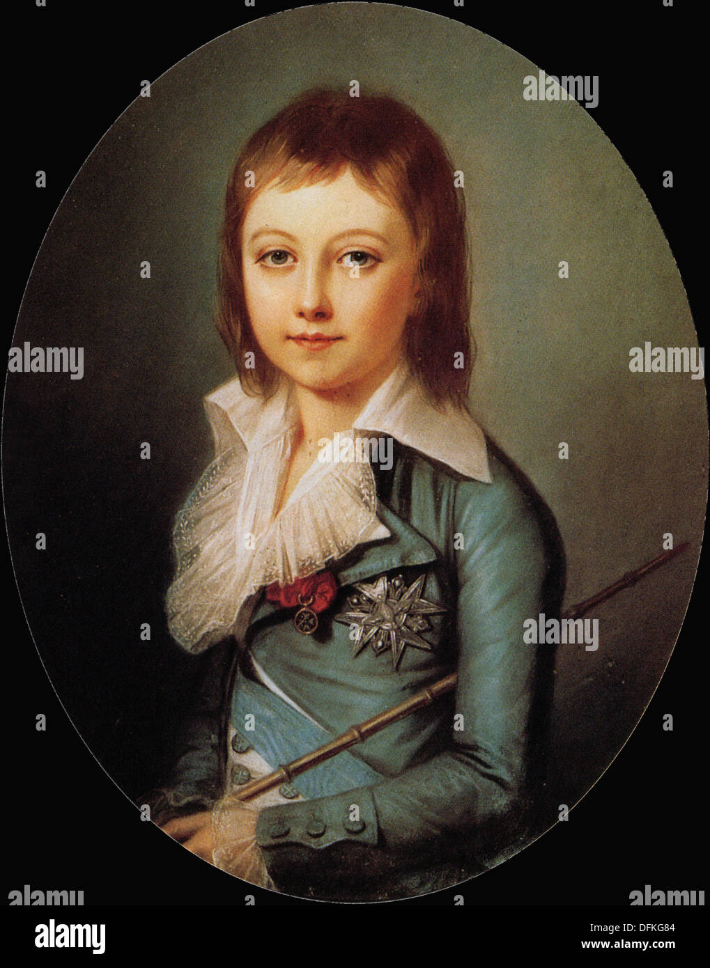 Louis Charles of France - Son of Louis XVI and Marie-Antoinette Stock Photo