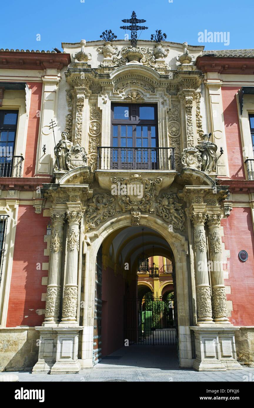 Archbishop´s Palace in Baroque style. (17th century). Sevilla. Andalucia. Spain. Stock Photo