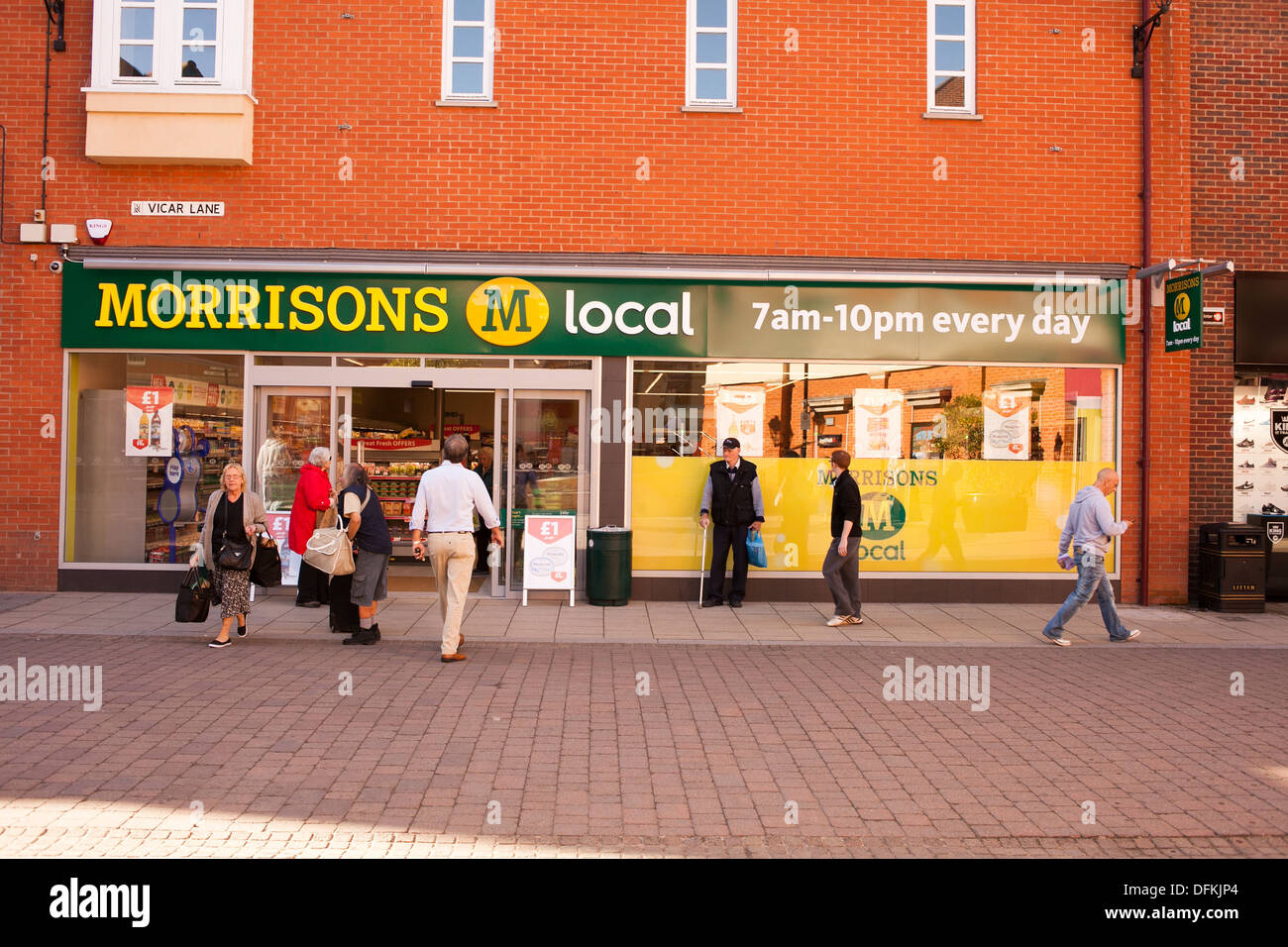 Morrisons M Local at Vicar Lane Shopping Centre , Chesterfield Stock ...