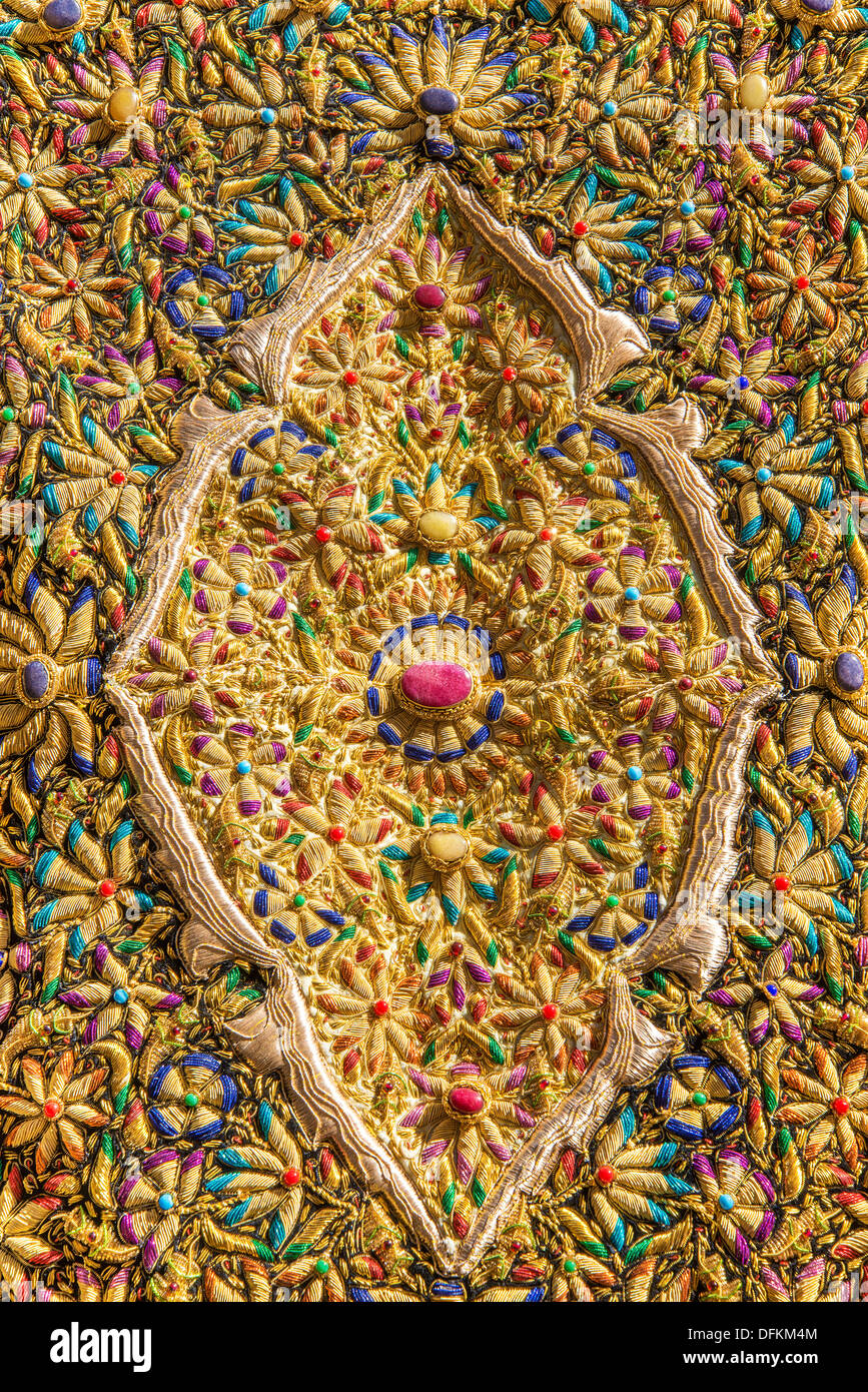 traditional embroidery in jerusalem souk in israel Stock Photo