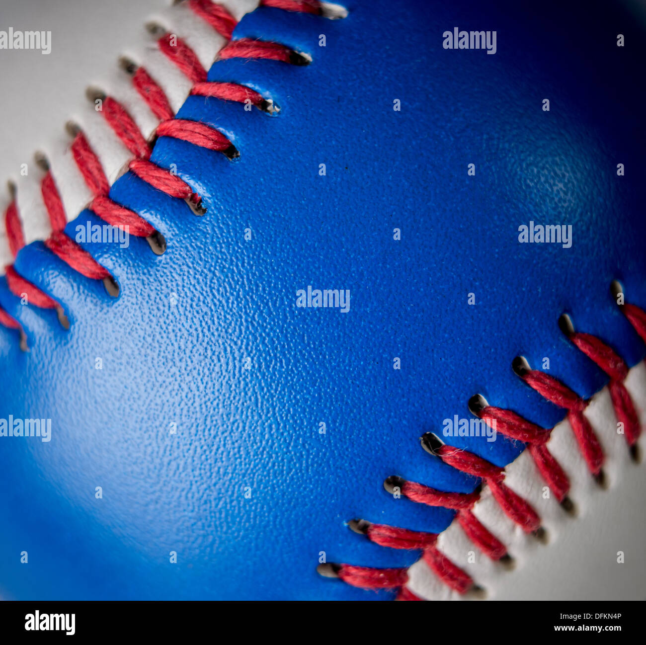 Red white and blue baseball Stock Photo