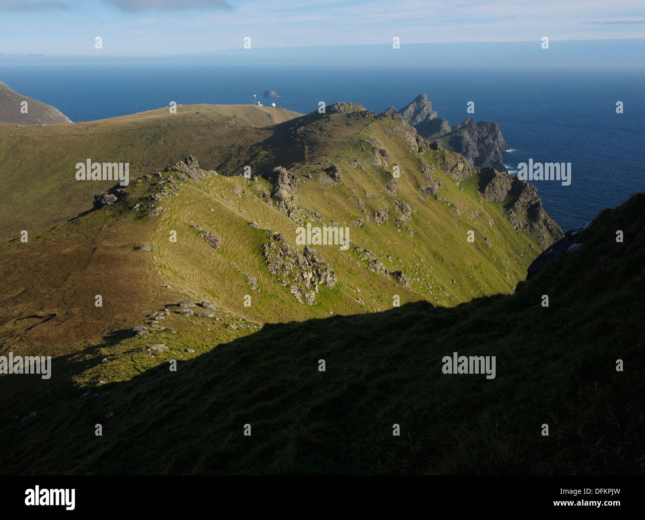 Cliffs, Mullach Bi, Hirta, St Kilda, Scotland Stock Photo