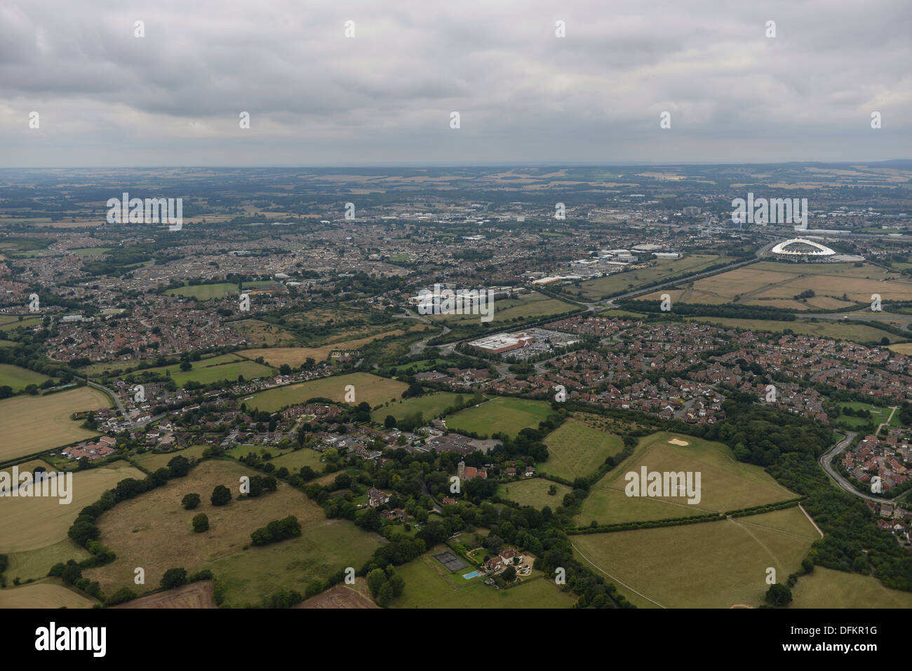 Aerial photograph of Kingsnorth Ashford Kent Stock Photo Alamy