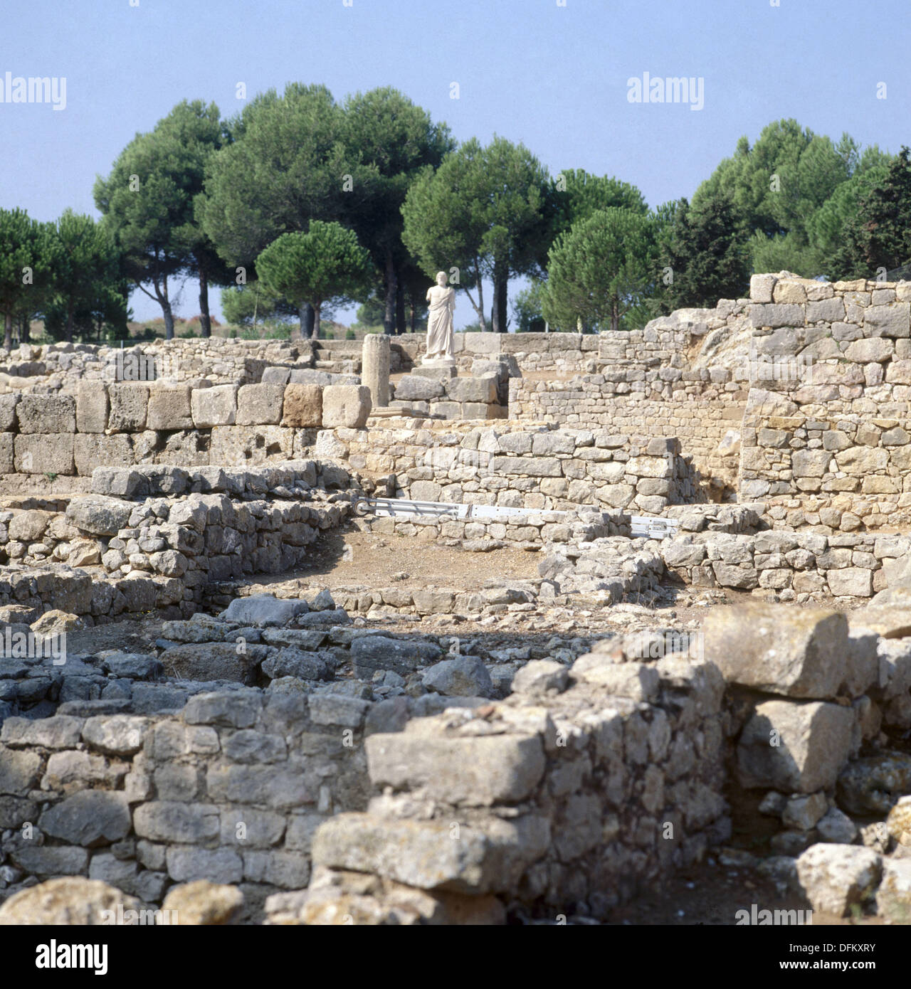 Neápolis, 2nd Century BC. Greek city (later Roman city). Ampurias. Girona province. Spain Stock Photo