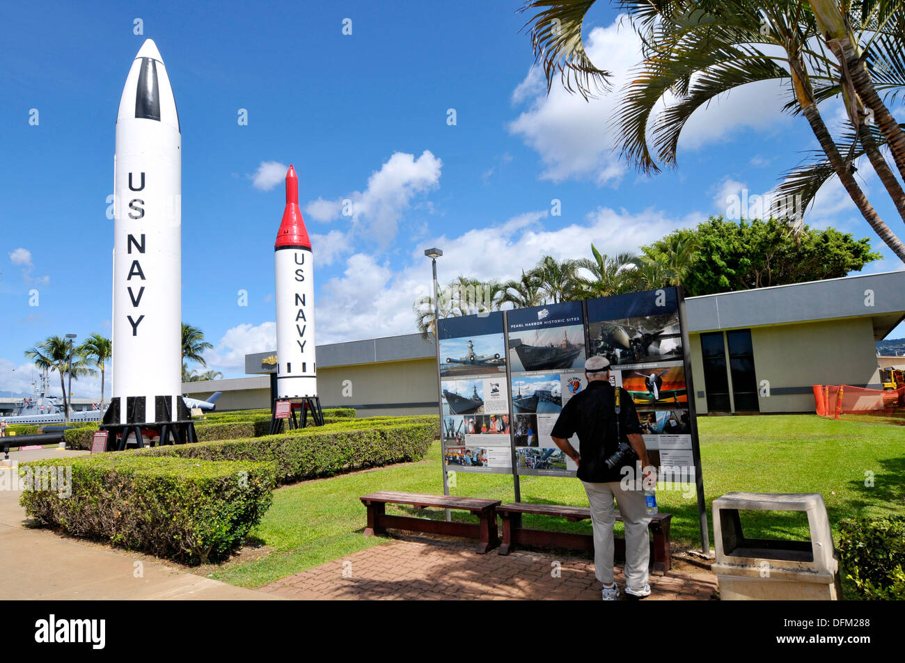 Polaris A1 Submarine Launched Ballistic Missile Pearl Harbor Hawaii Pacific National Monument Stock Photo