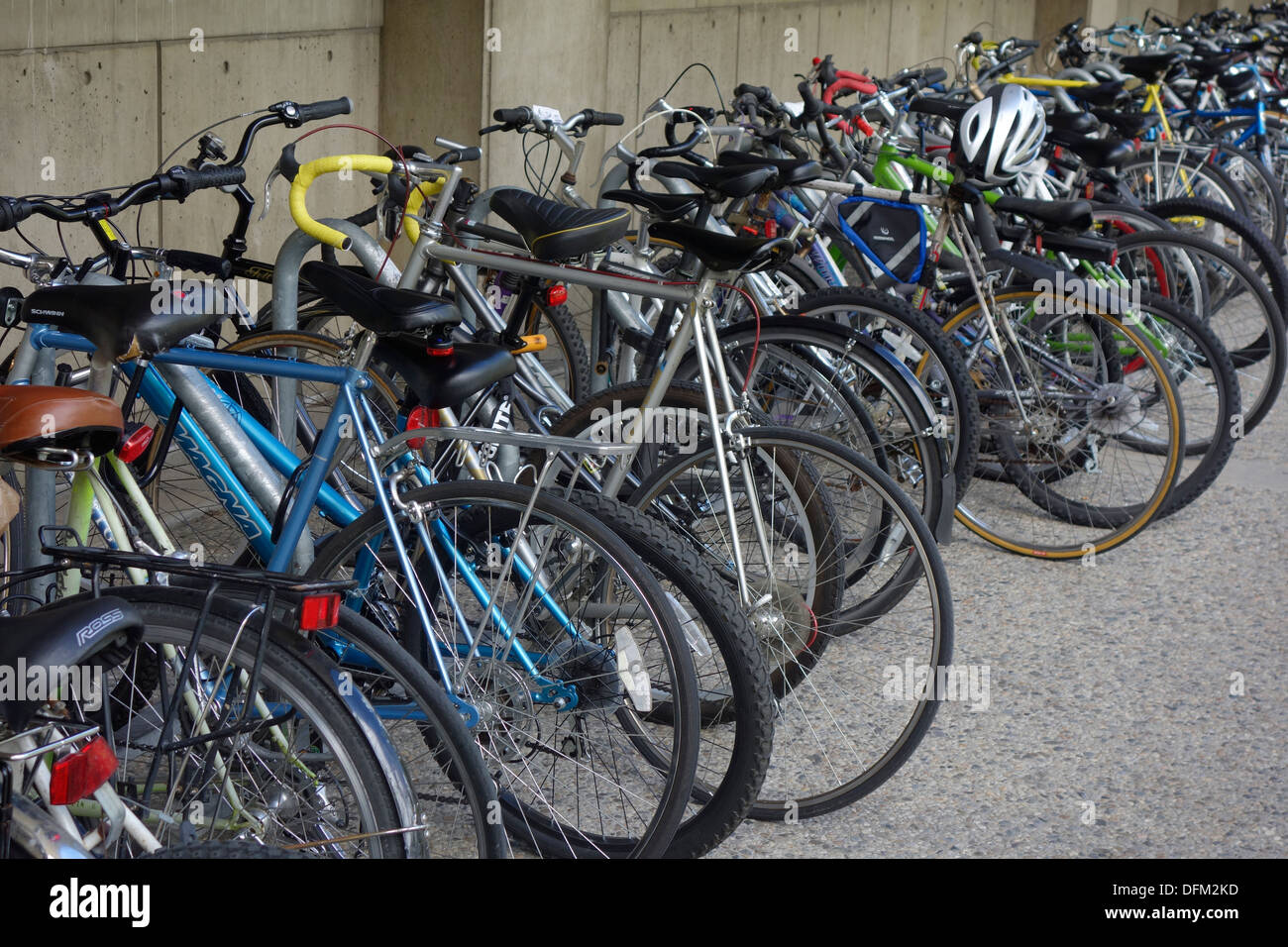 bike rack in Boston Stock Photo Alamy