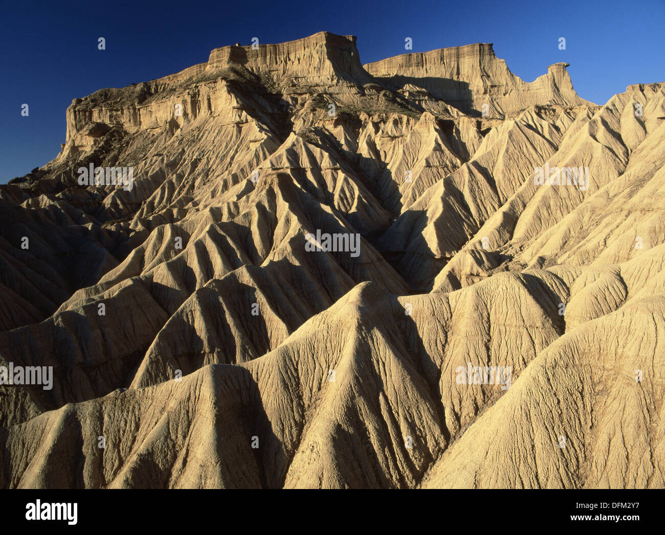 Pisquerra in Bardena Blanca. Bardenas Reales. Navarre. Spain Stock ...