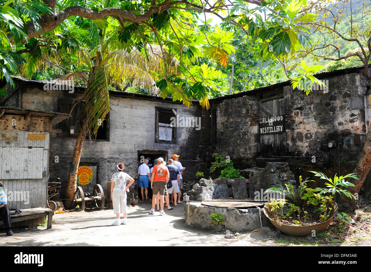 Callwood Rum Distillery Tortola BVI Caribbean Cruise Stock Photo Alamy