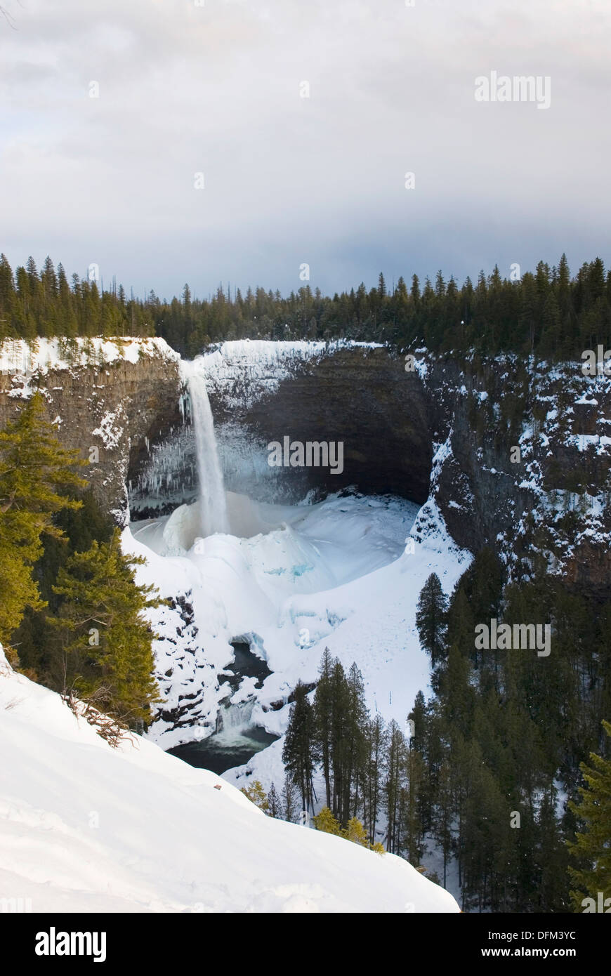 Helmcken Falls in winter, Wells gray Provincial Park British Columbia