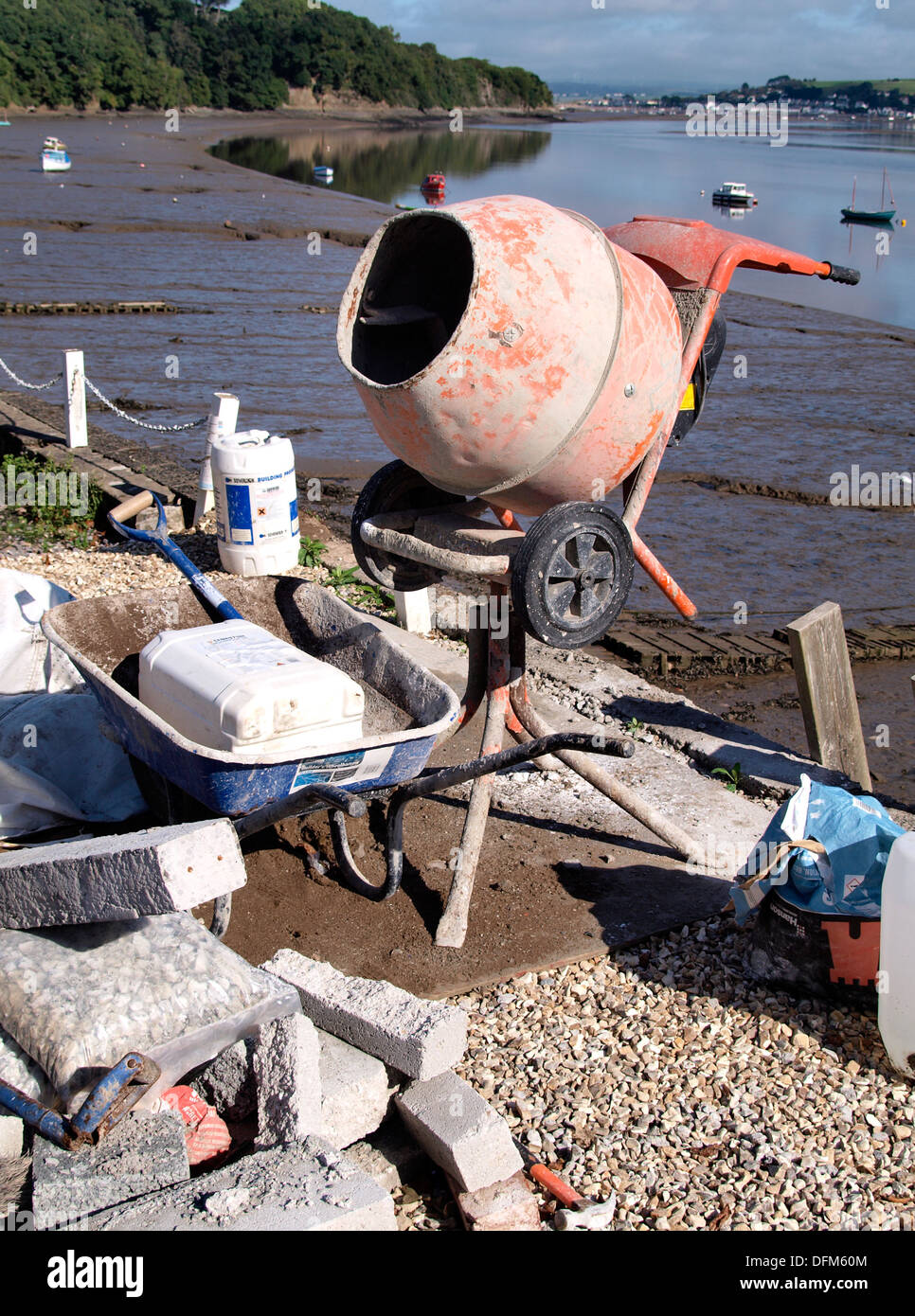 Cement Mixer, UK Stock Photo