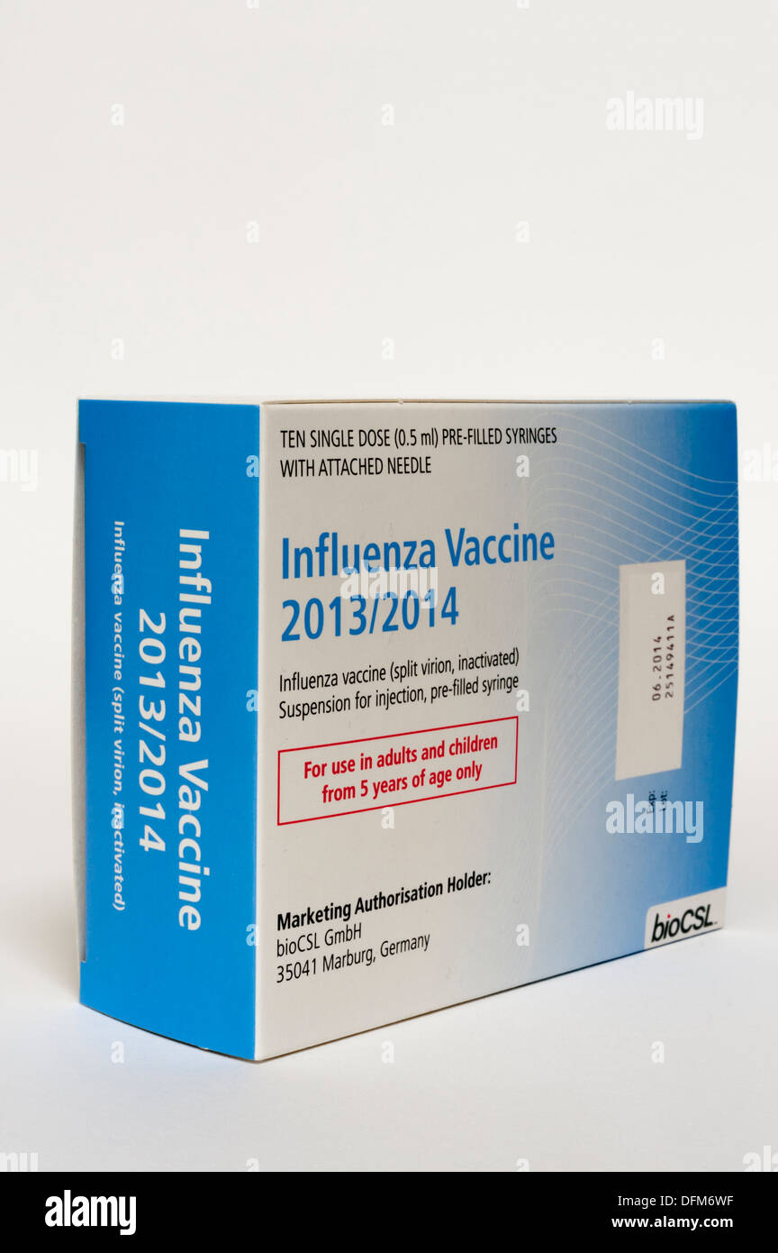 Flu Box Flu vaccines hi-res stock photography and images - Alamy