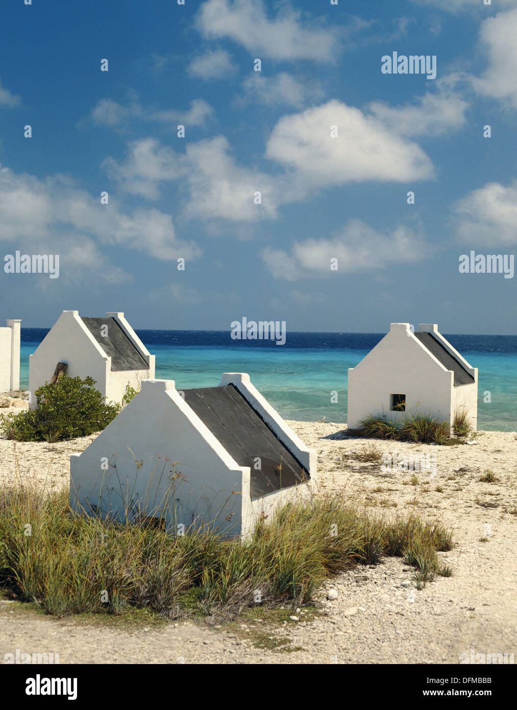 Slave huts in Bonaire, Dutch Antilles Stock Photo Alamy