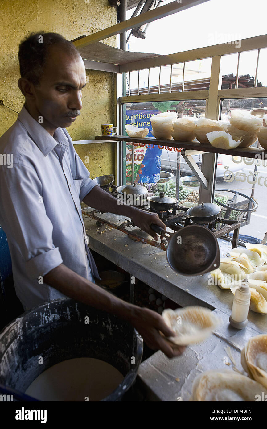 Hopper making in Aluthgama, Sri Lanka Stock Photo Alamy