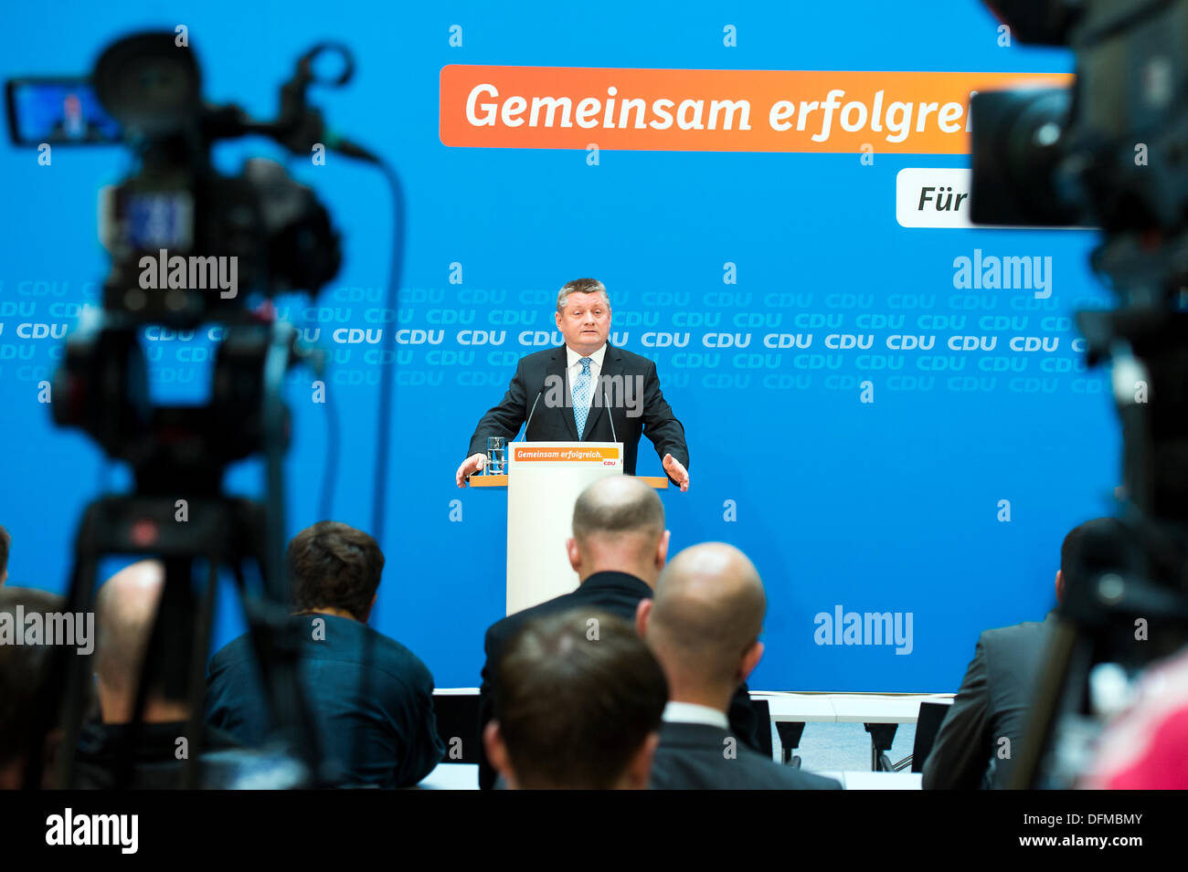 Berlin, Germany. Octuber 7th 2013. Secretary General of the CDU Hermann ...