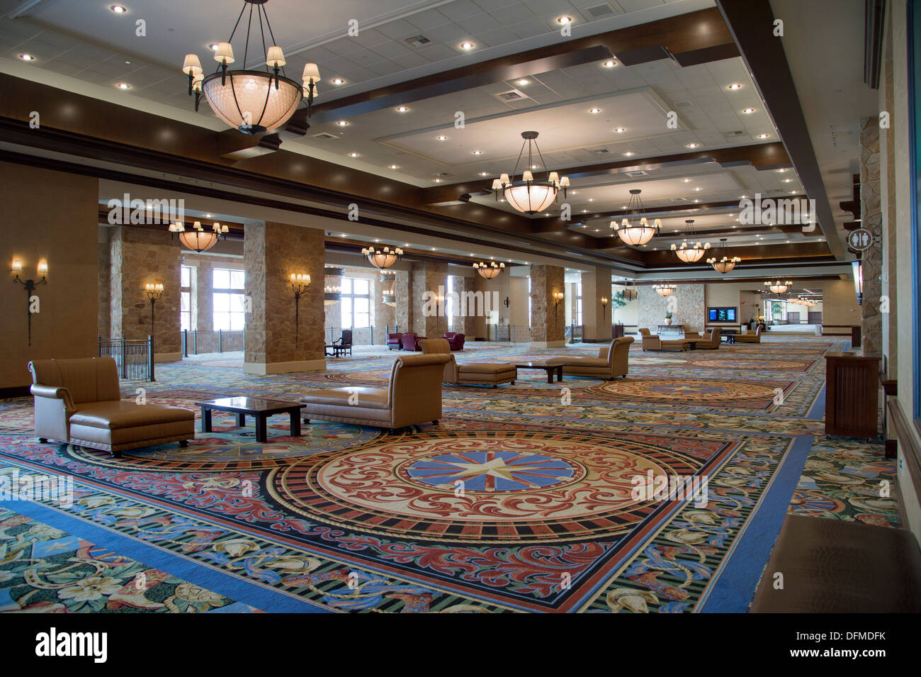 Conference Center Lobby Interior Stock Photo