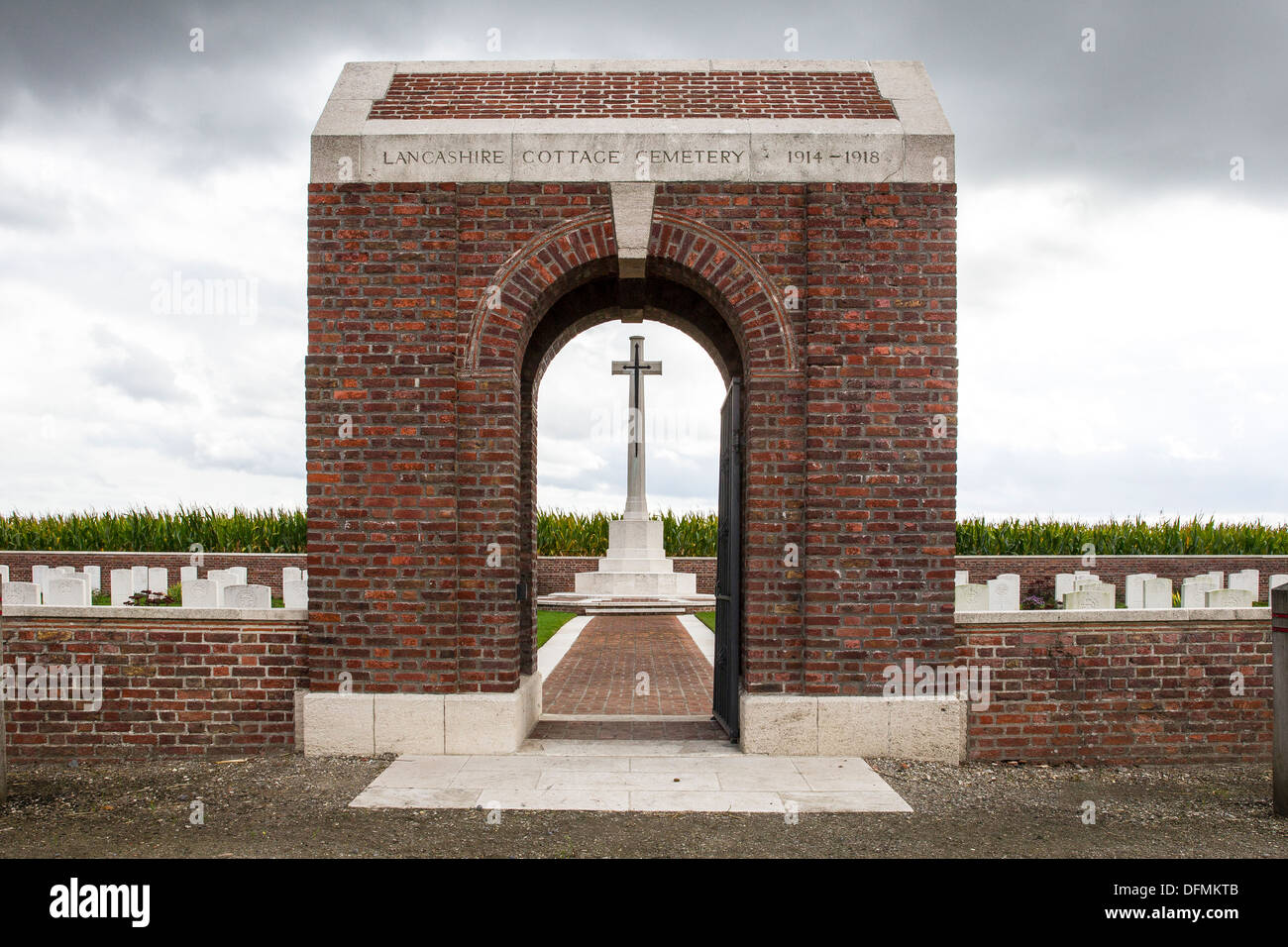ww1 cemetery Belgium Belgian World War One cemeteries Stock Photo