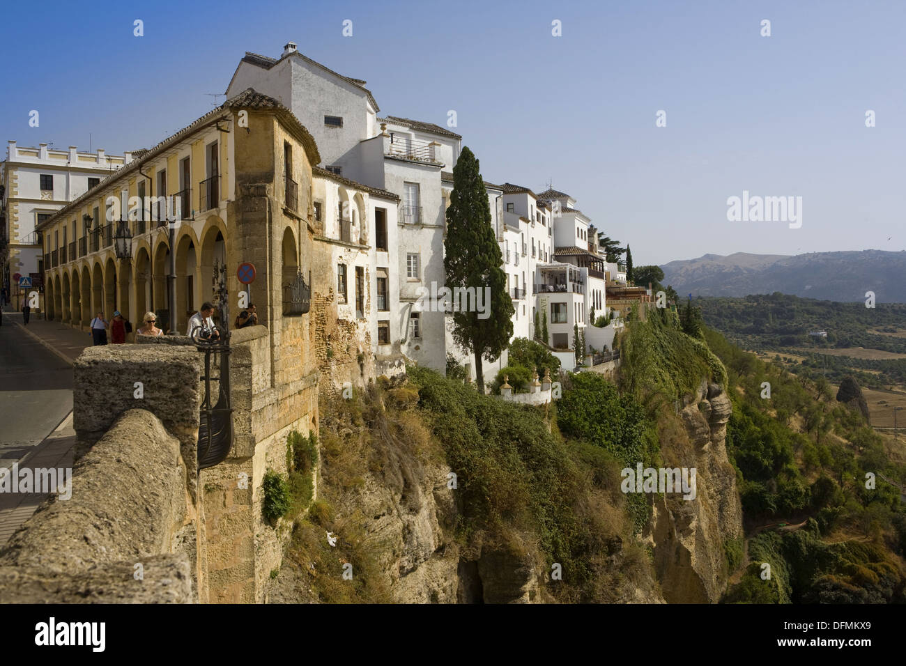Houses on the Ronda, White Towns of Andalusia. Malaga province