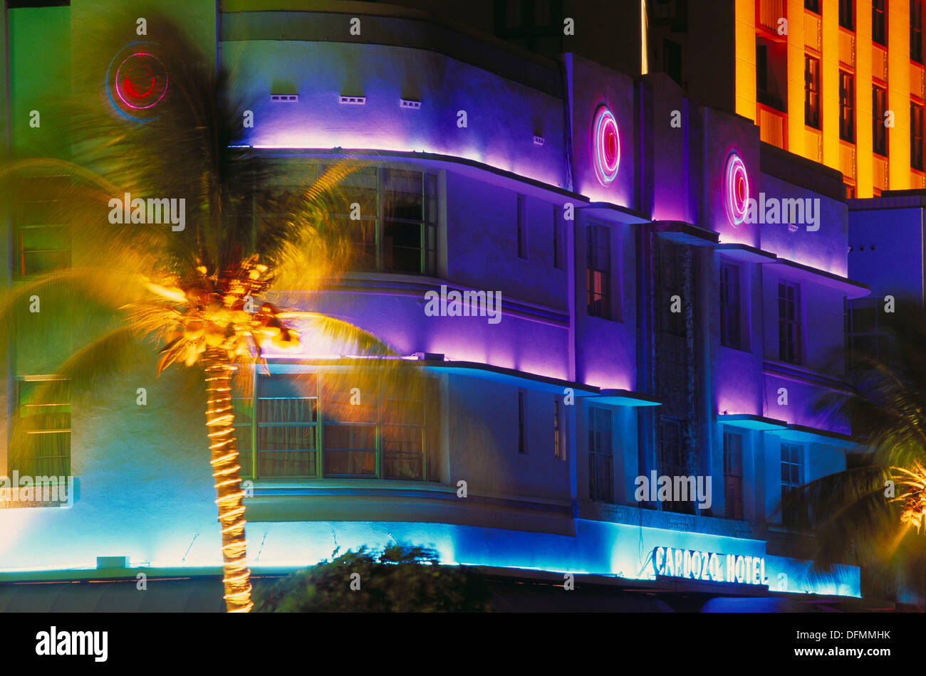 Hotel Cardozo. Art Deco area. Miami