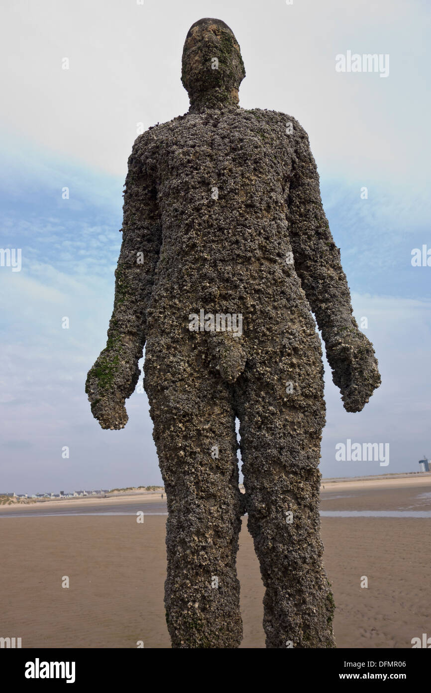 Antony Gormley Another Place Crosby Beach Stock Photo 61308022 Alamy