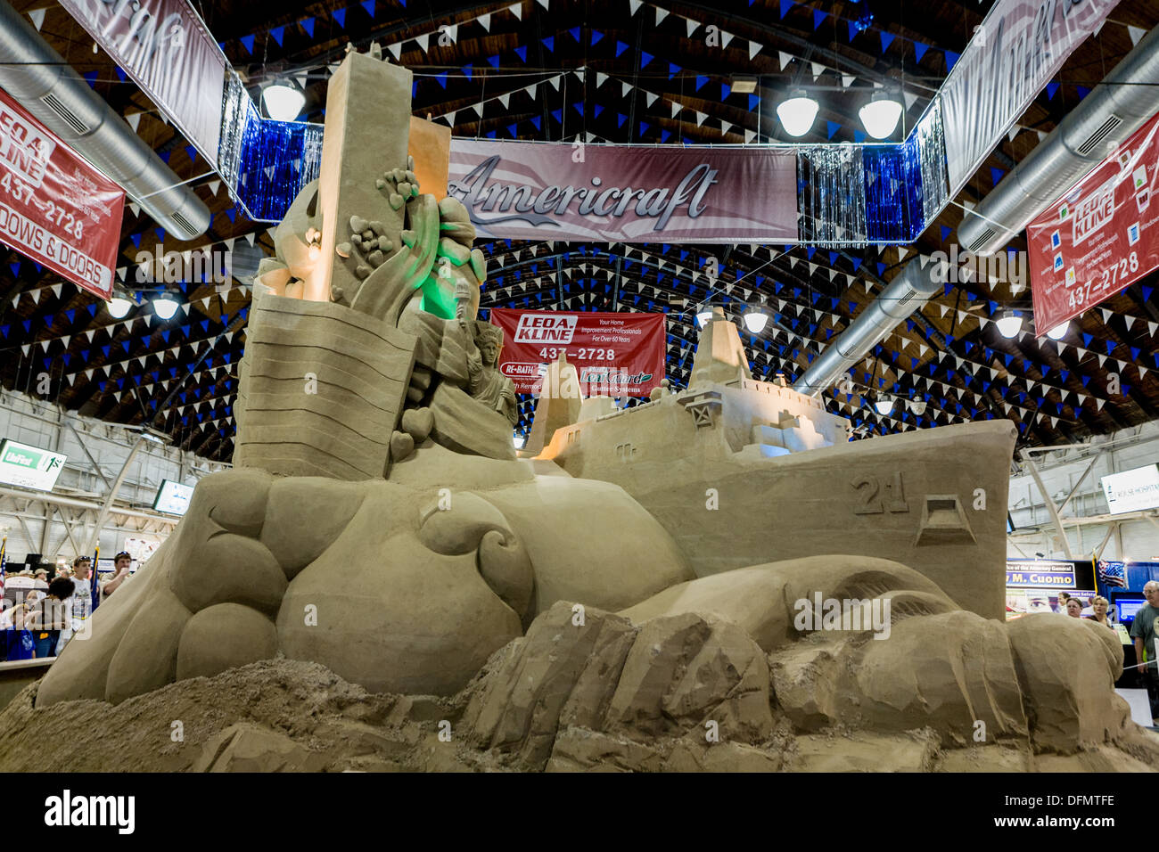 Giant sand sculpture, Great New York State Fair Stock Photo Alamy